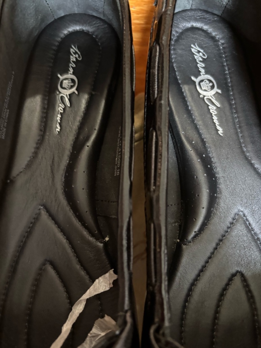 Born Crown Black Bow Patent Leather Driving Loafers - Picture 2 of 9